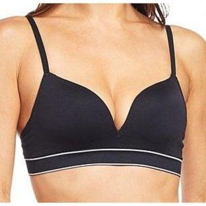 Uncover 2pk Seamless Lightly Lined Wire-Free T-Shirt Bra 793-893 Black & Sand L
